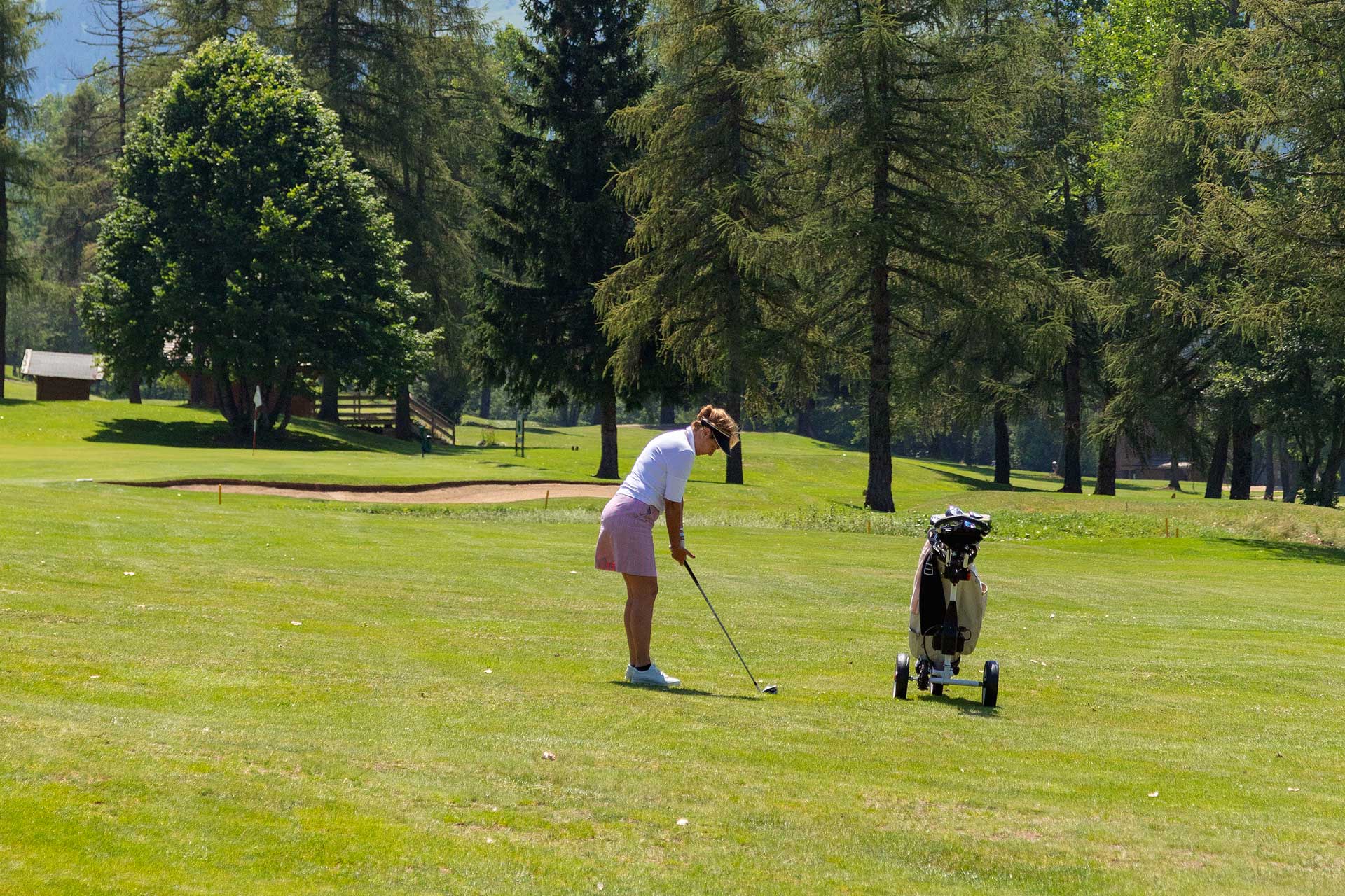Golfer-Sommeraktivität-Mont-Arbois-Megeve