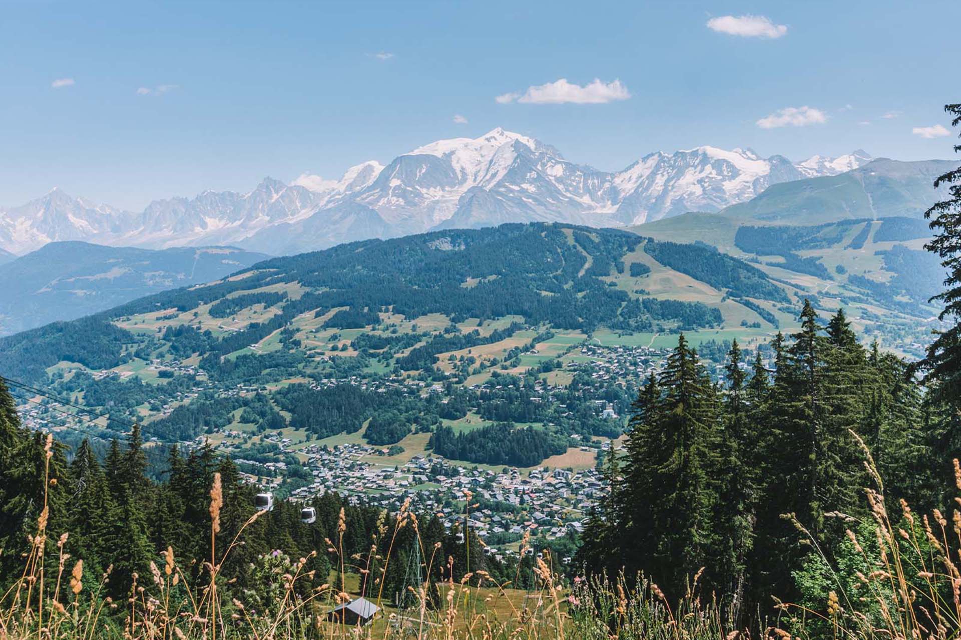 Blick auf Megève vom Jaillet