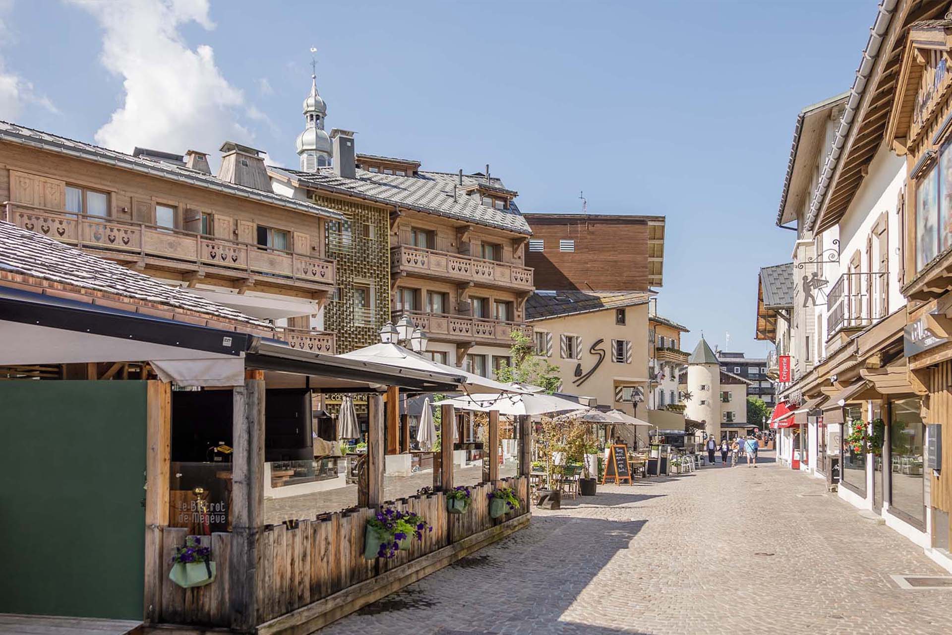 Rua principal Megève Centro