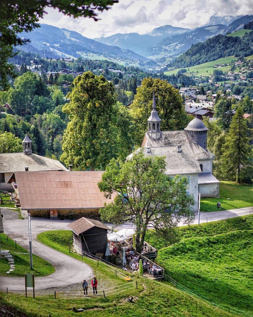 Vista di Megève dal Chemin du Calvaire