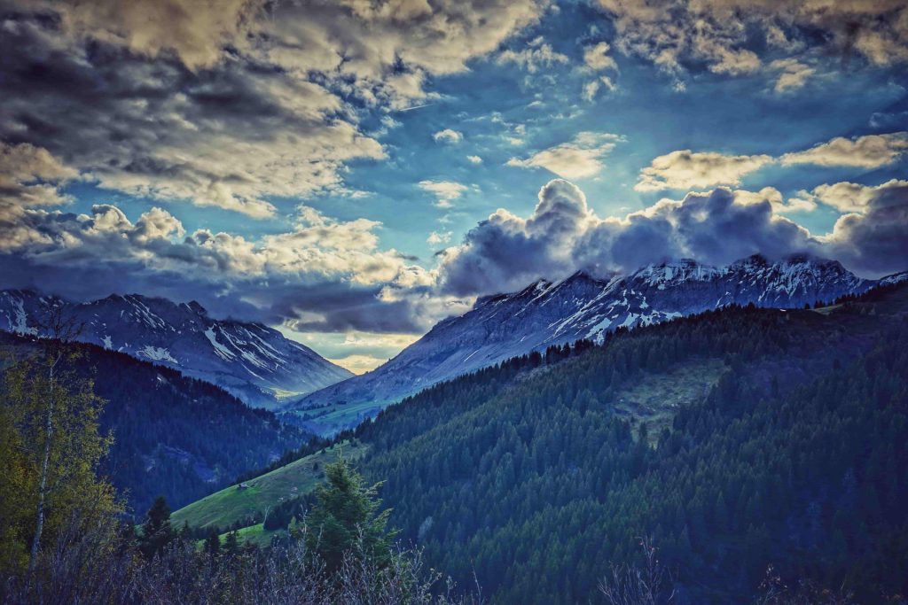 Vue depuis le sommet du Christomet à Megève