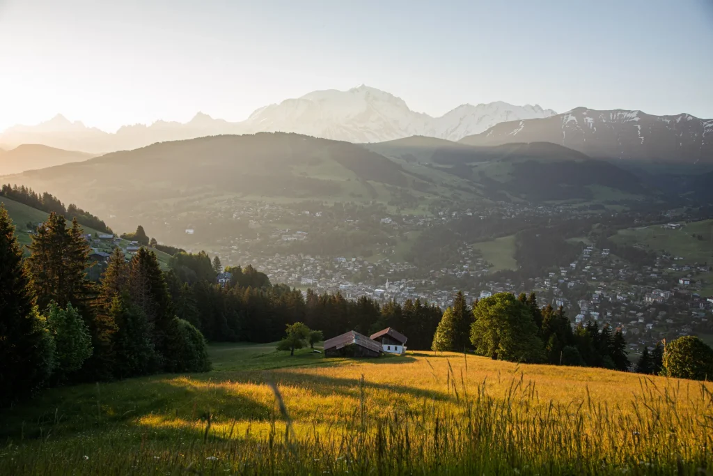 Paysage Mont Platard vu de megève