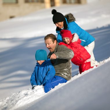 Skier en famille