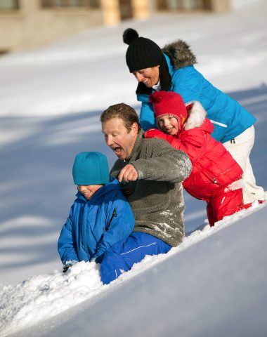 Skier en famille
