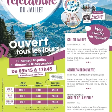 affiche télécabine du Jaillet