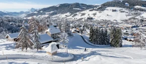 villaggio neve invernale
