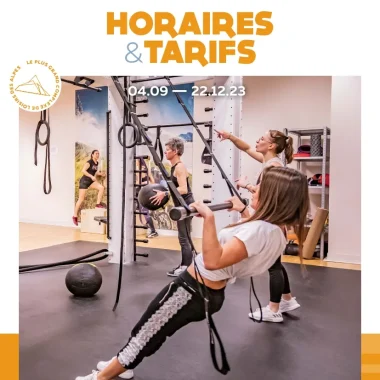 affiche horaires et tarifs le Palais