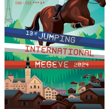 Affiche 13eme jumping international megeve 2024