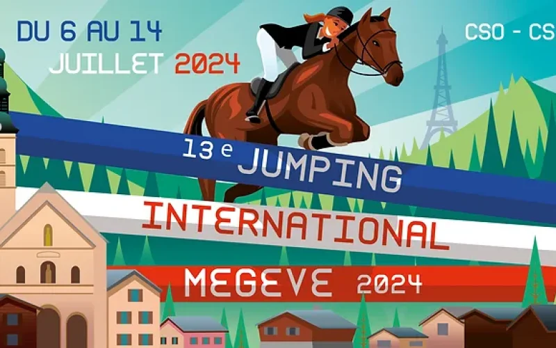 Cartaz de banner 13º salto internacional Megeve 2024