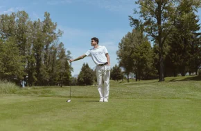 Golfeur à megève