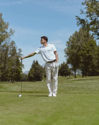 Golfeur à megève