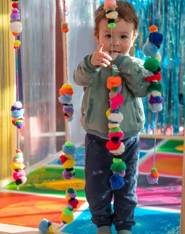 bébé à la crèche de megève