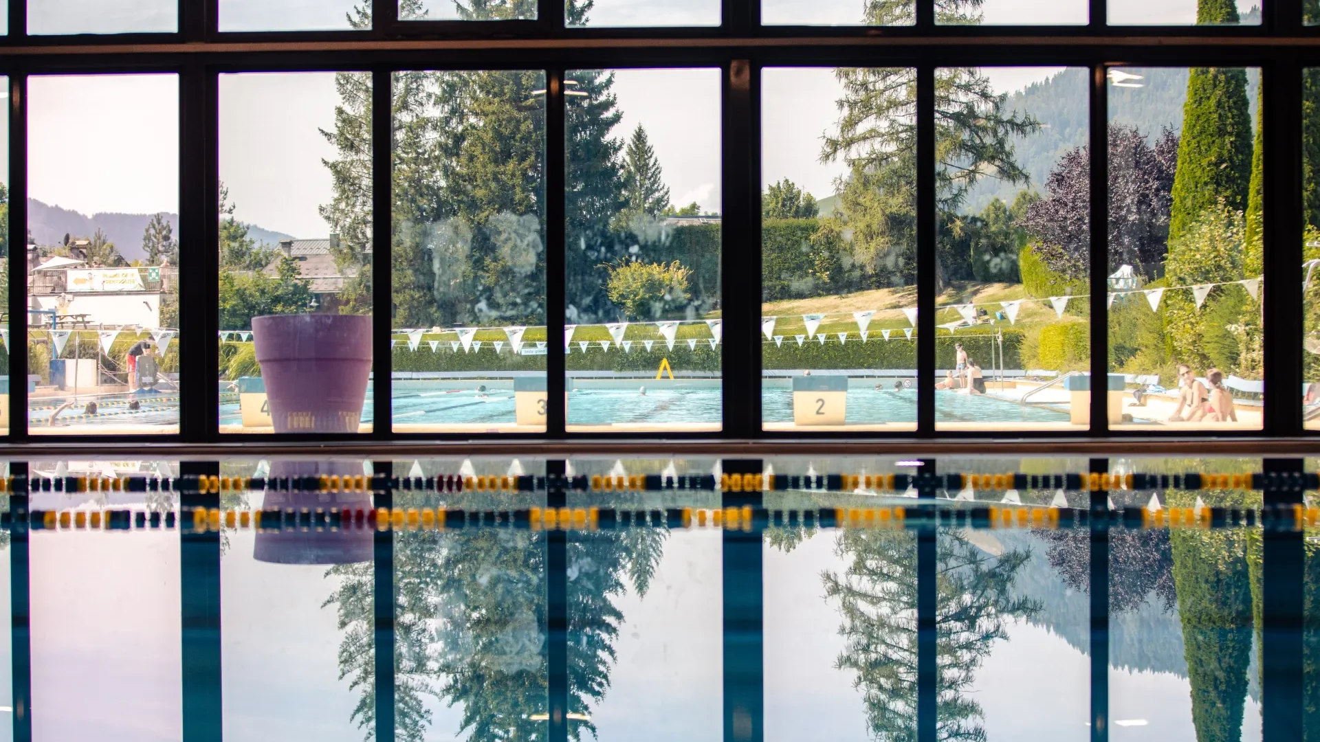 piscine olympique intérieure au palais megève