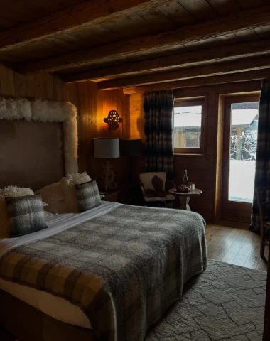 chambre dans un chalet et résidence à megève