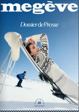 couverture du dossier de presse hiver 2025 megève en français
