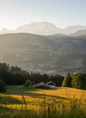 Paysage Mont Platard vu de megève